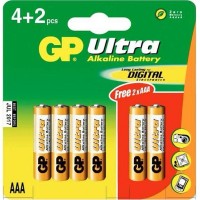 GP Ultra Alkaline Battery 4+2S AAA - GP24AU-C6 (10 Units Per Carton)