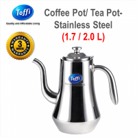 [TOFFI]  1.7L-  Water  Coffee  Tea  Fruit Punch Pot Stainless Steel Hot (B9117)