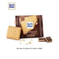 RITTER SPORT Knusperkeks  Butter Biscuit 100g (88 Units Per Carton)